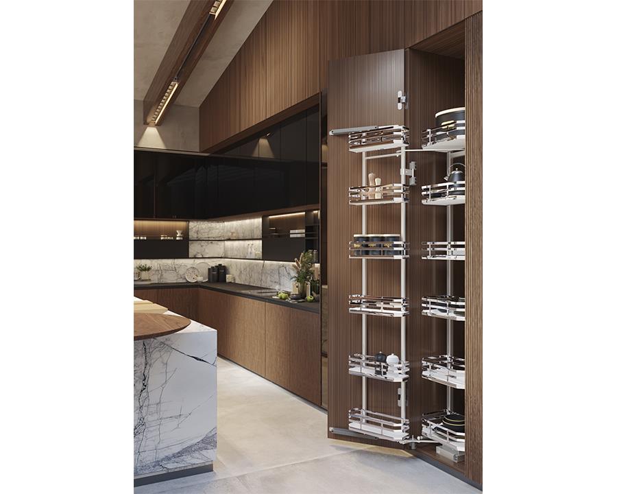 SIGE™ Twin Pull Out Soft Close Pantry 12 Dispenser | 450mm Carcase