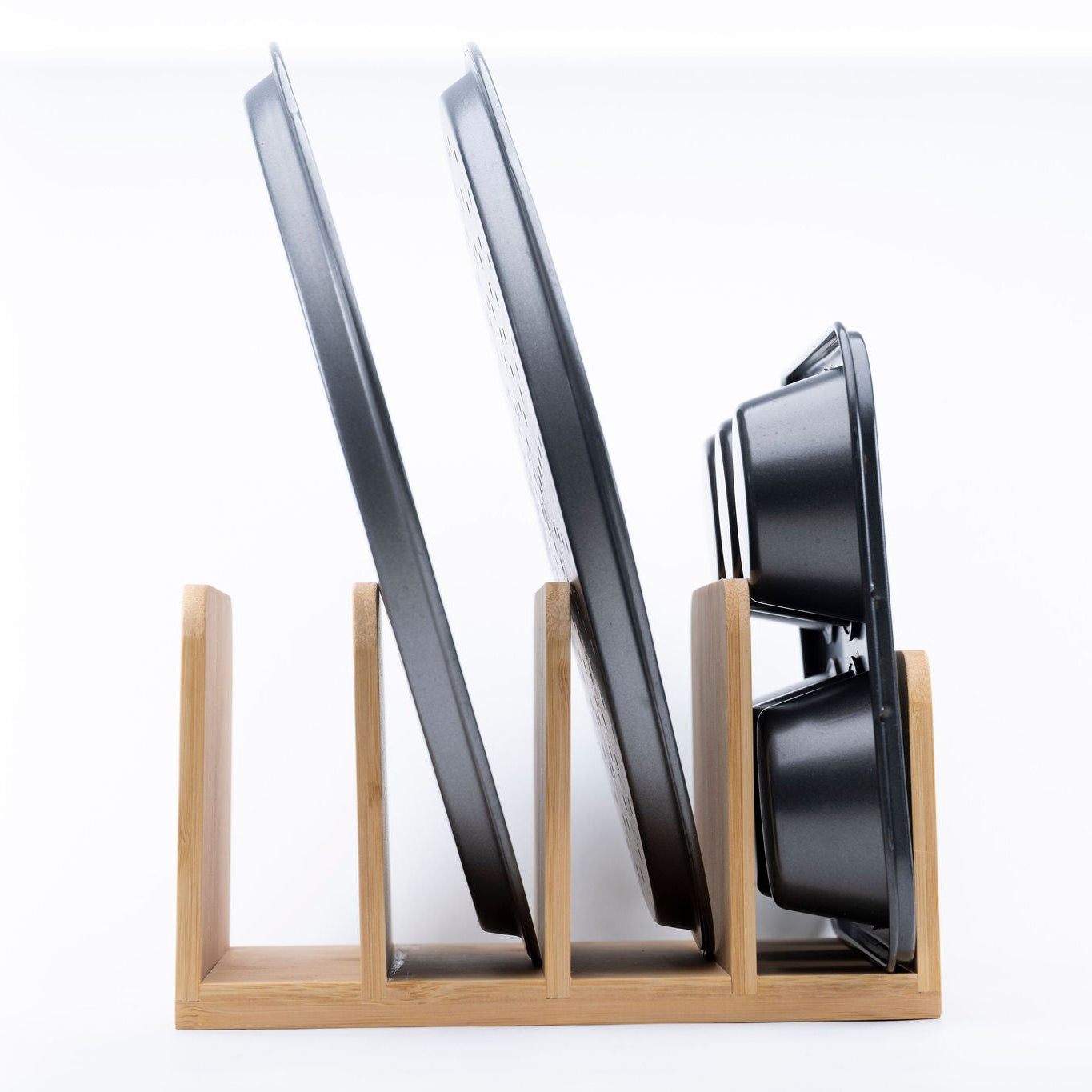 Bamboo Standing Tray & Lid Organiser-4