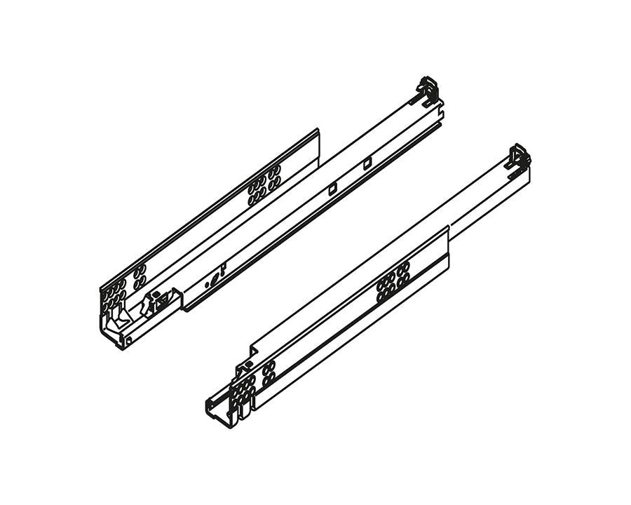 Blum TANDEM For Wood Full Extension Drawer Runners With Integrated BLUMOTION 30kg Size 400mm by W&B