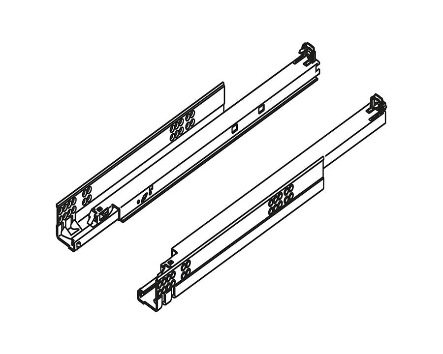 Blum TANDEM For Wood Full Extension Drawer Runners With Integrated BLUMOTION 30kg Size 450mm by W&B