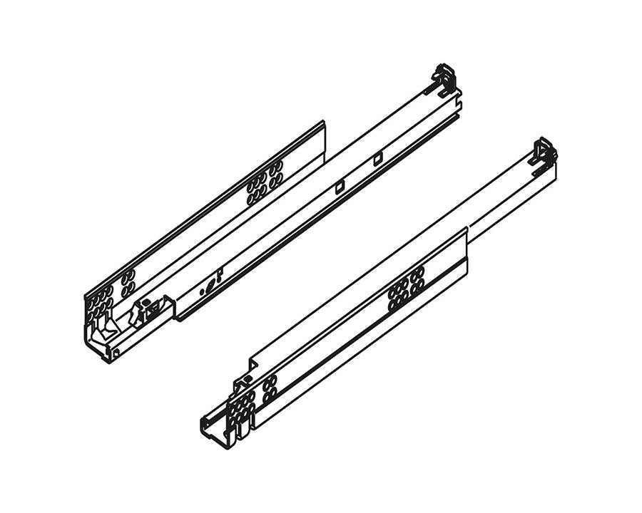 Blum TANDEM For Wood Full Extension Drawer Runners With Integrated BLUMOTION 30kg Size 550mm by W&B