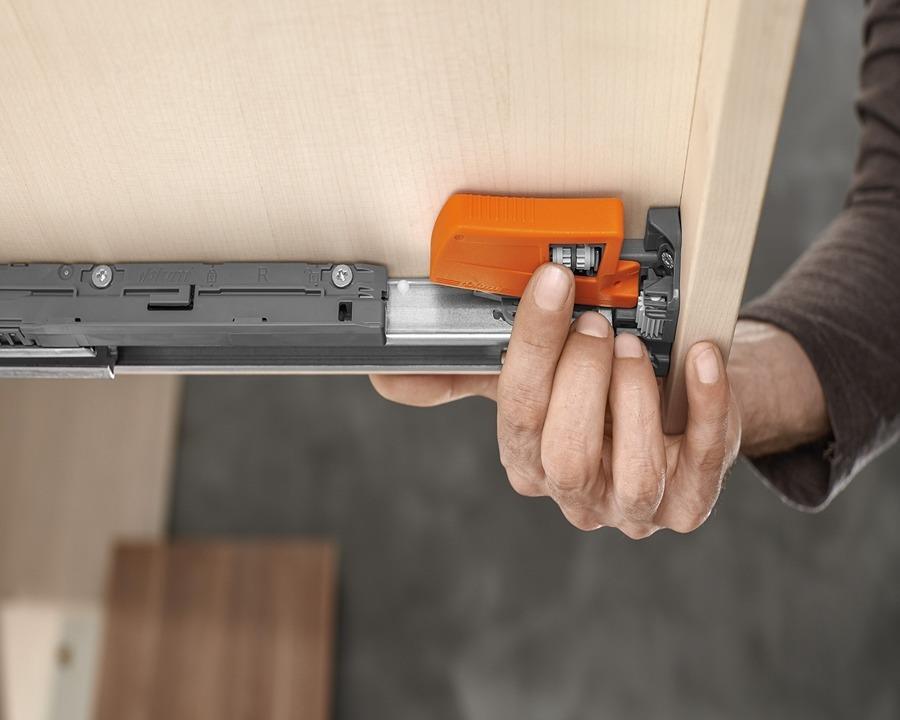 Blum MOVENTO Locking Device Right in Orange by W&B