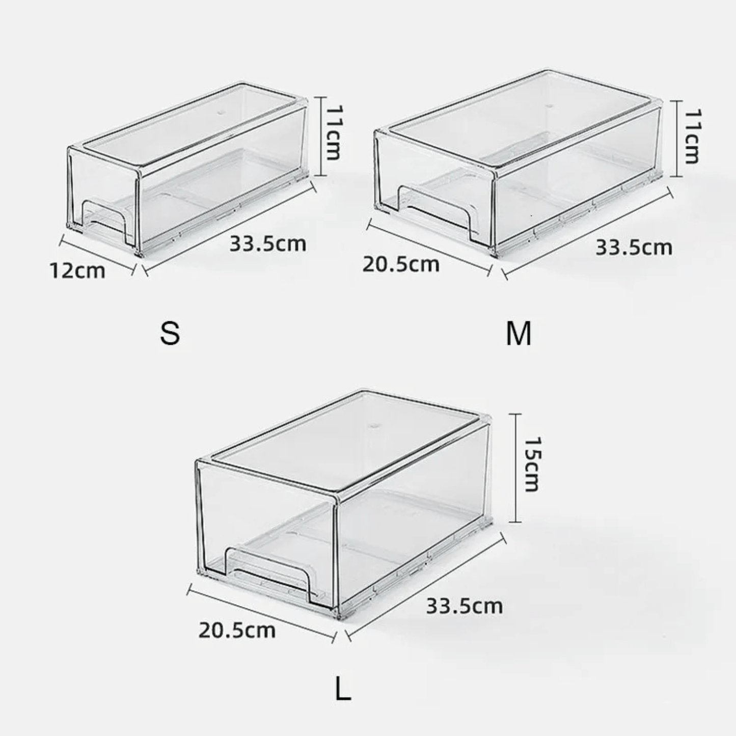 Clear Modular Drawer Organiser – Large-4