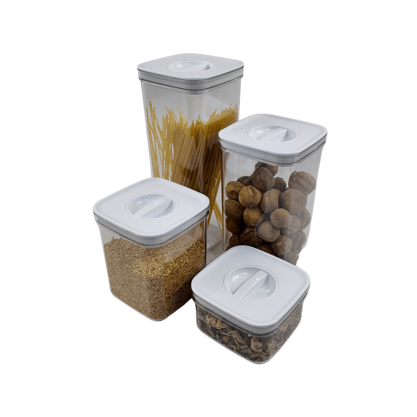 White Twist Canister Set – 16 Pack-1