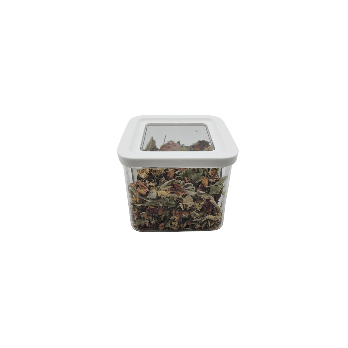 White Airtight Container with Side Clips – 600ml-0