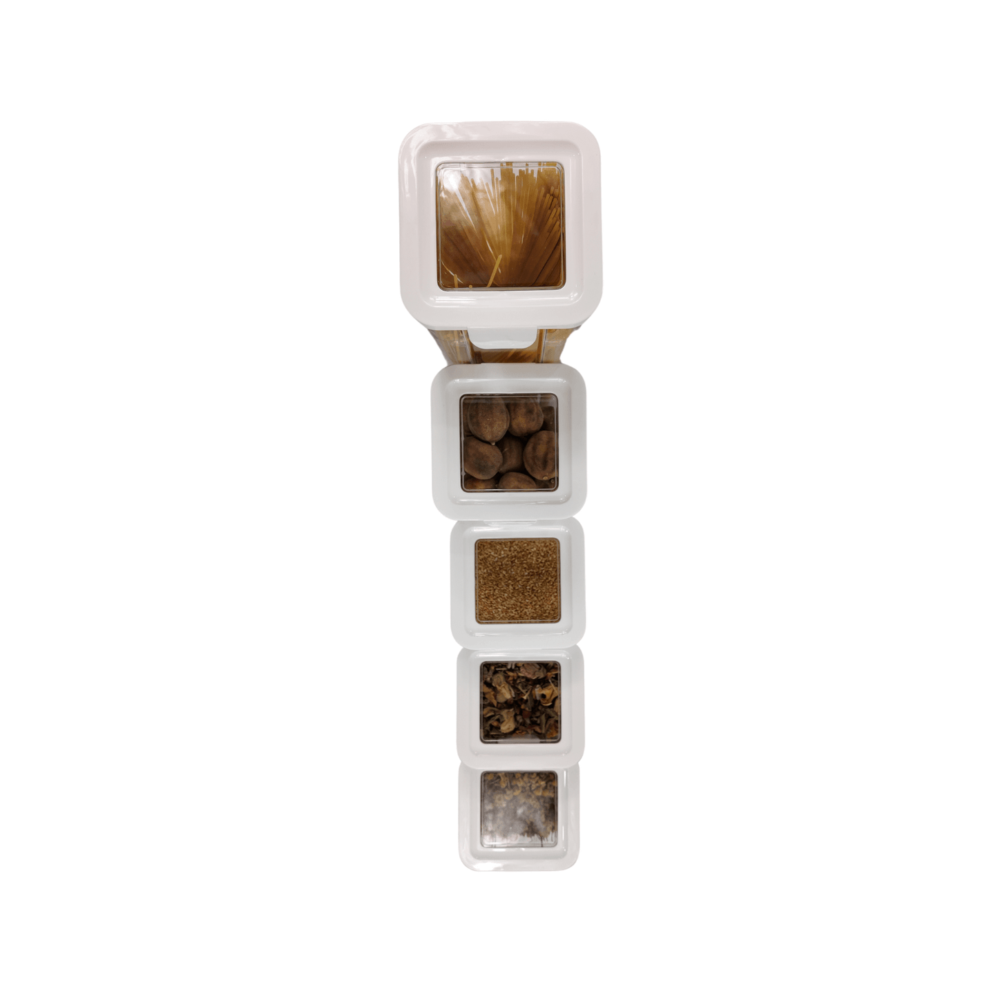 White Airtight Container with Side Clips – 900ml-4