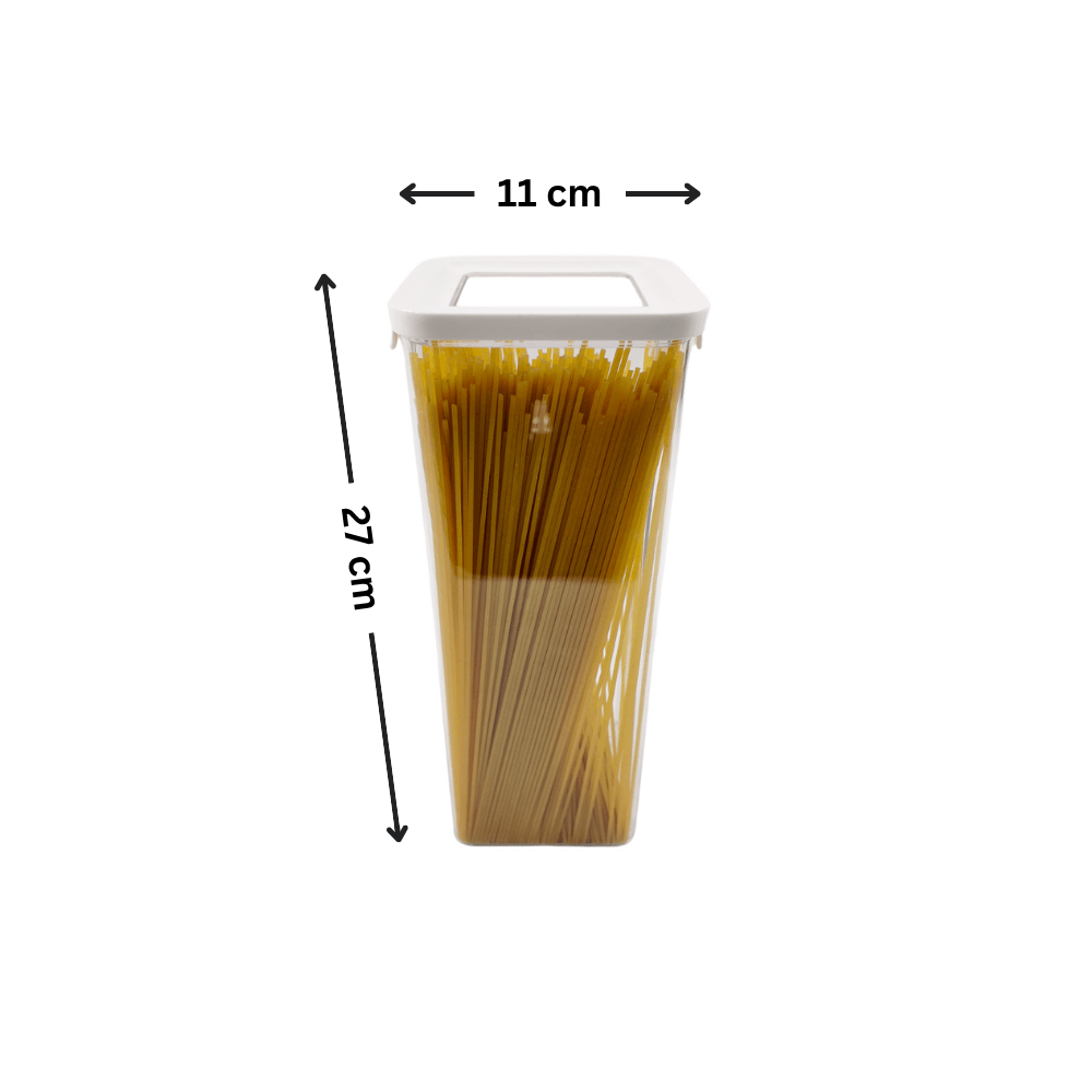 White Airtight Container with Side Clips – 1900ml-1