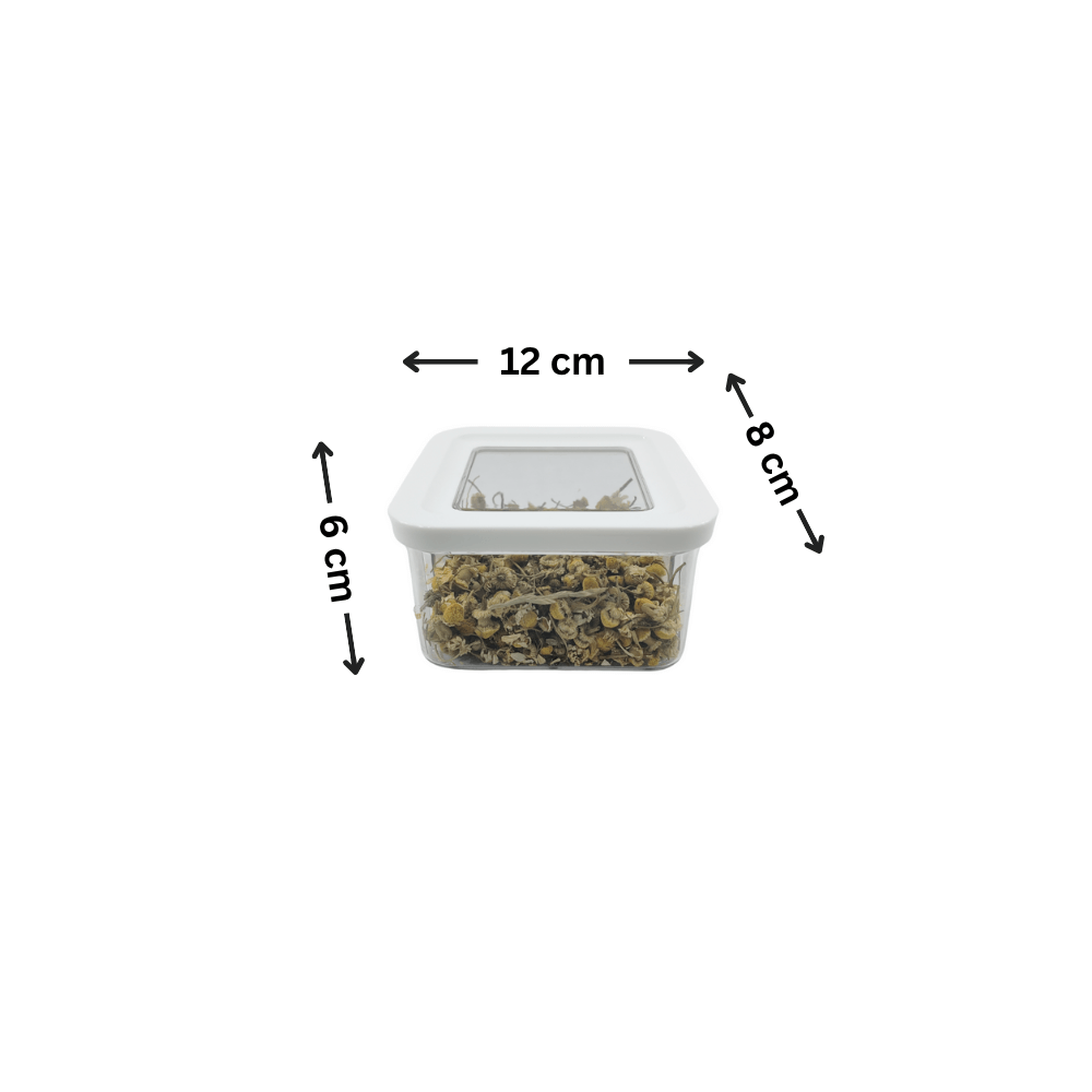 White Airtight Container with Side Clips – 400ml-1