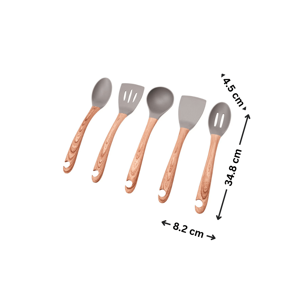 Wood Look Utensils Set – Stylish and Practical for Every Kitchen-1