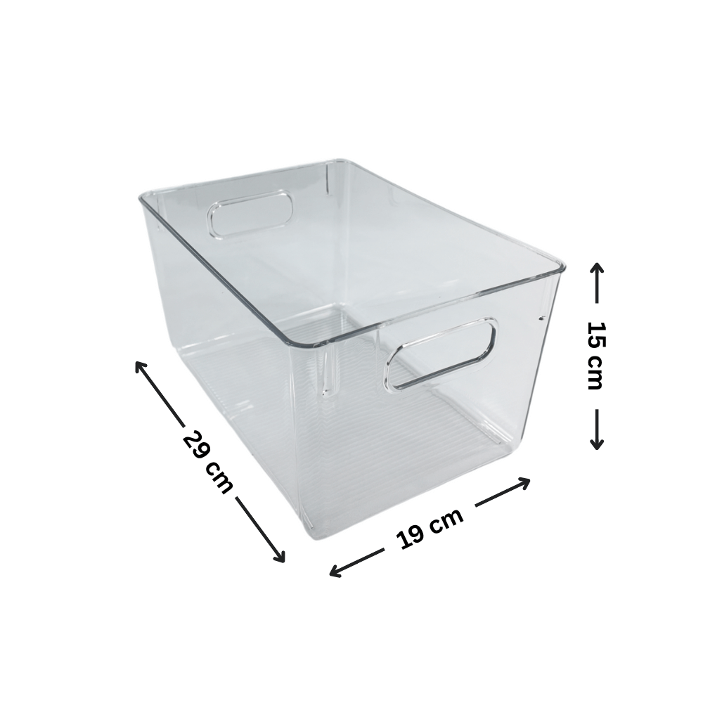 XL Under-Sink Tub – Clear Stackable Storage Box-1