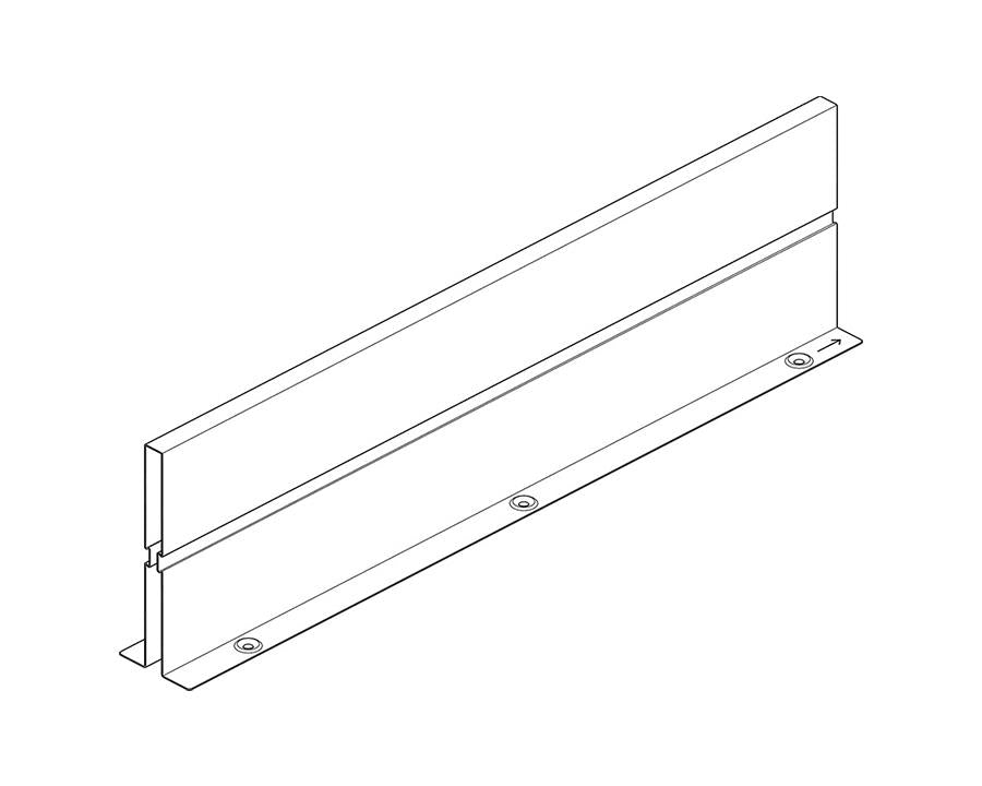 Blum TANDEMBOX antaro Lateral Dividing Wall 500mm Silk White by W&B