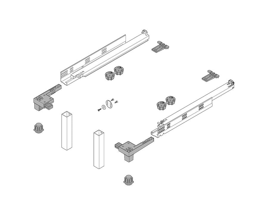 Blum SPACE STEP set NL 460mm by W&B