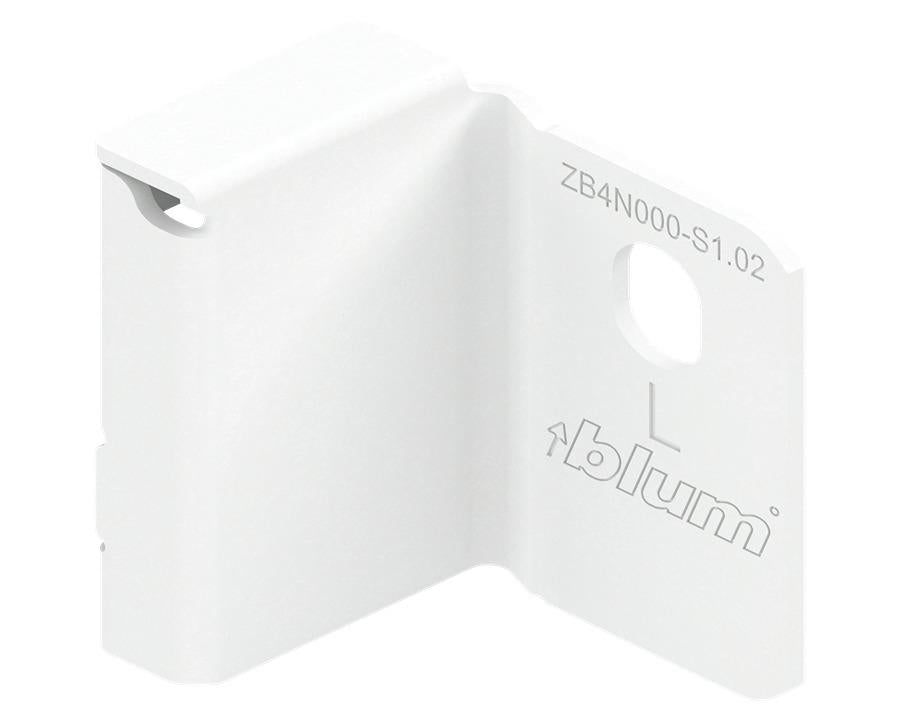 Blum MERIVOBOX Back Fixing Bracket Set N Height Silk White by W&B