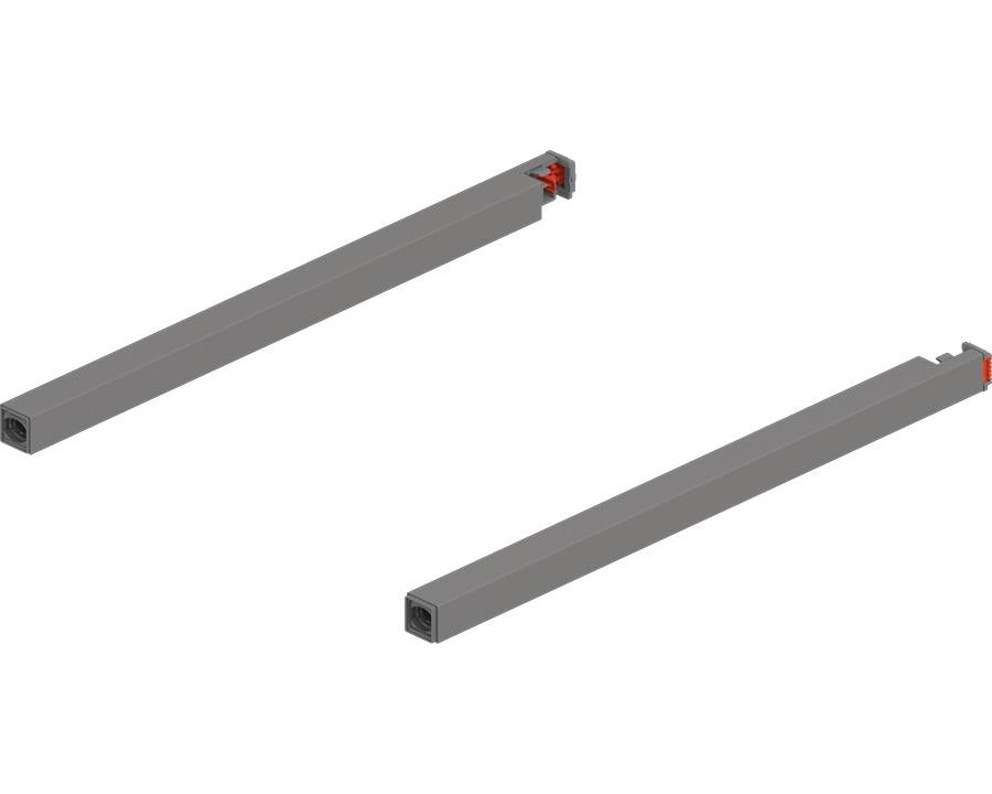 Blum MERIVOBOX Gallery Rail Set for High Fronted Drawers 270mm Indium Grey. ZR4.270RS by W&B