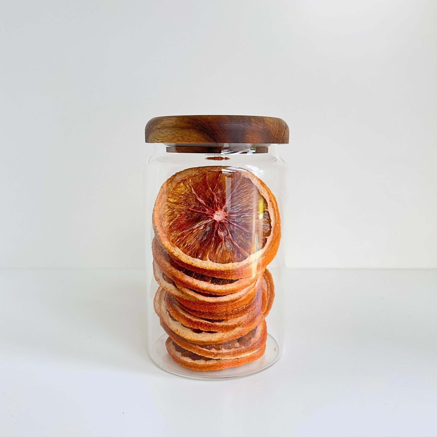 900ml Acacia Glass Jar – Airtight Kitchen Storage-0