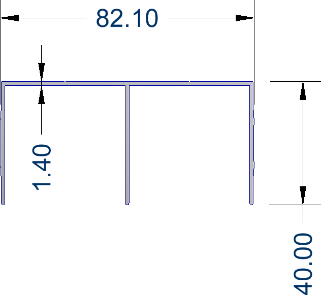 Brushed Gold Aluminium Wardrobe Bottom Track 5.7m – Double Sliding Door Track System for Wardrobe Framing