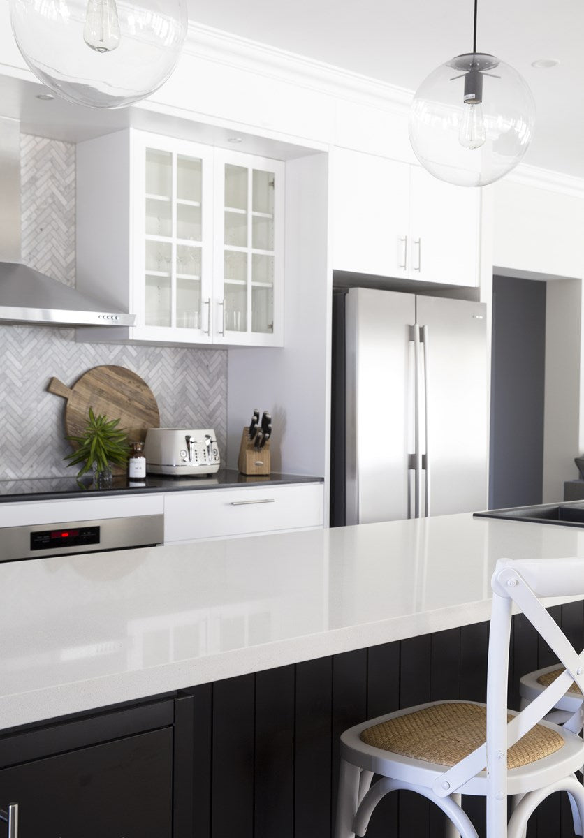 Luna White Quartz Stone -Standard range $ - Imperial Glass and Timber