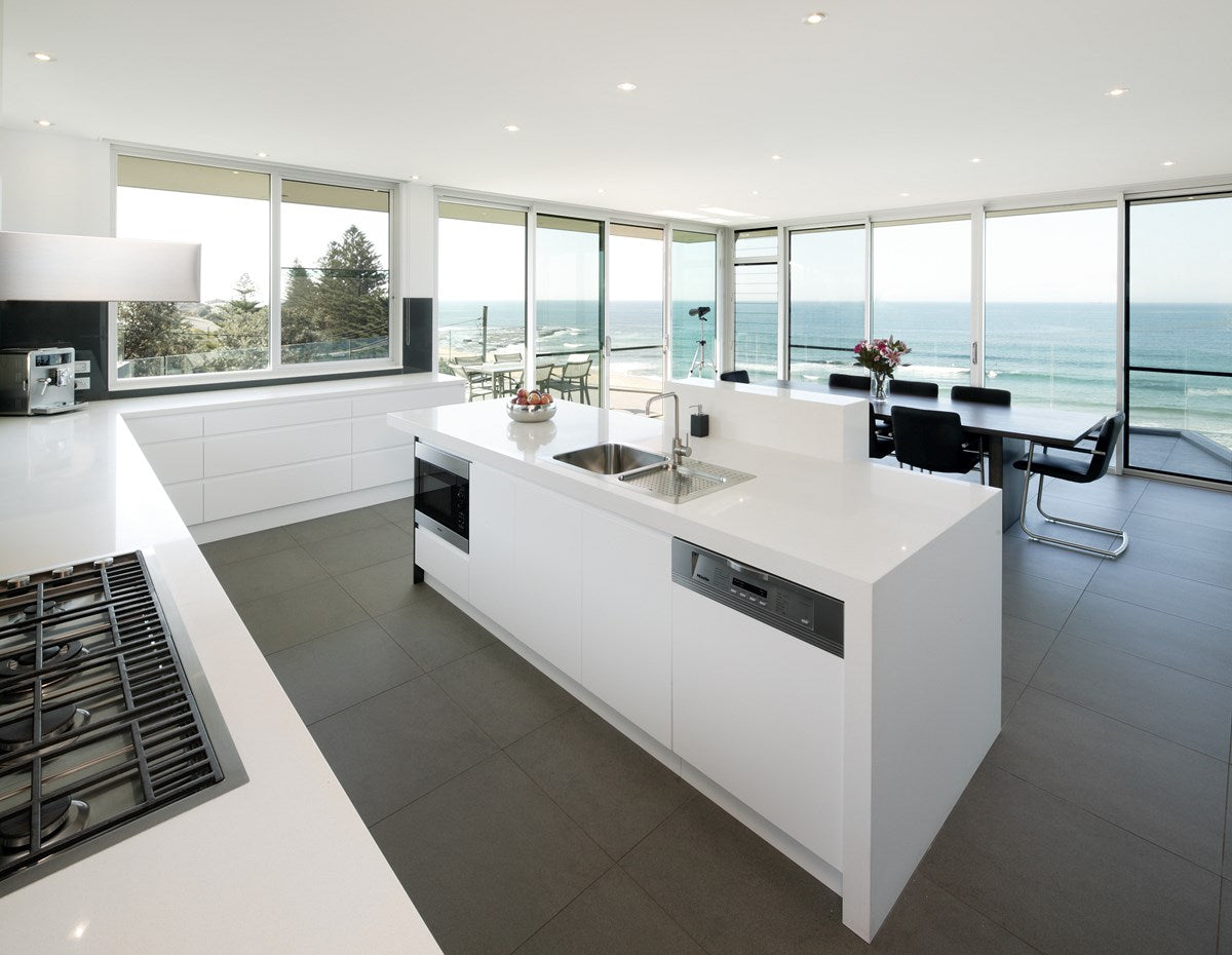 Luna White Quartz Stone -Standard range $ - Imperial Glass and Timber