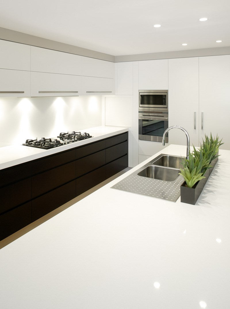 Luna White Quartz Stone -Standard range $ - Imperial Glass and Timber