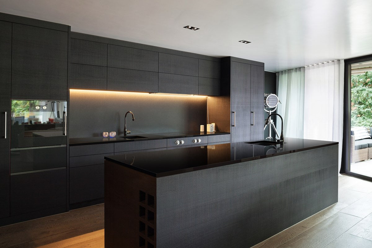 Midnight Black Quartz Stone - Standard range $ - Imperial Glass and Timber