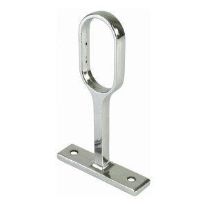 Chrome Oval Pillar Centre 16mm - Imperial Glass and Timber