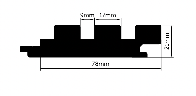 Pinnacle 2.7m - 78mm x 21mm Porta Timber Battens