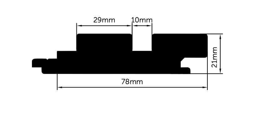 Strata 2.7m - 78mm x 21mm Porta Timber Battens
