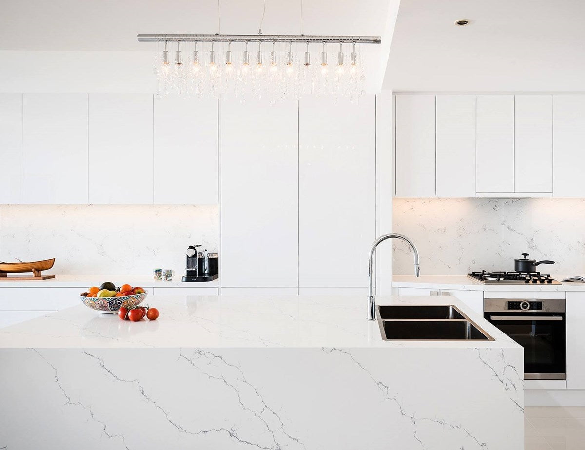 Venatino Statuario Quartz Stone - Natural Quartz range $$$$ - Imperial Glass and Timber