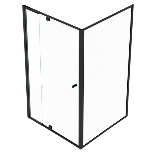 1000 x 1000mm L-shaped semi-frameless pivot shower screen for modern bathrooms