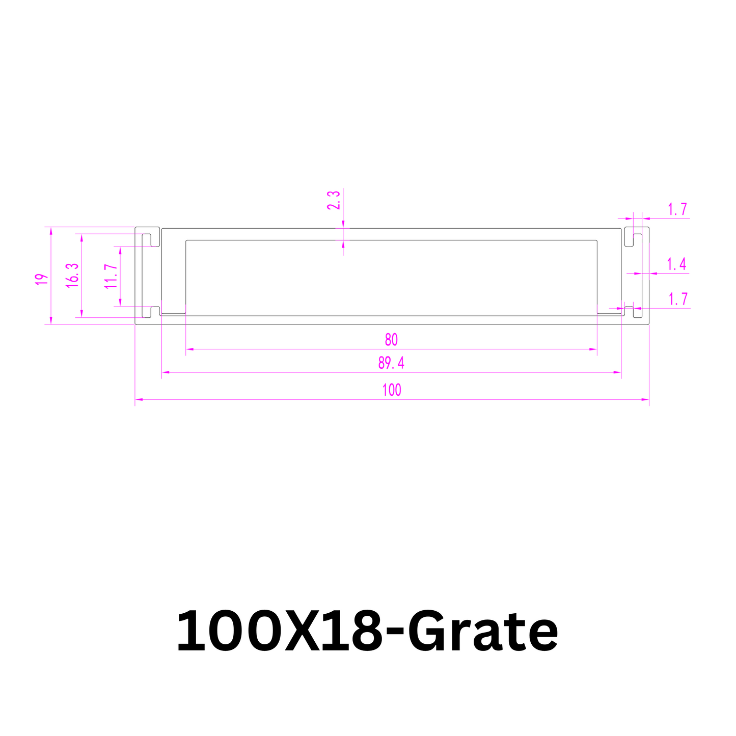 Aluminium Grate Drainer | Brushed Silver