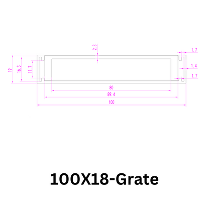 Aluminium Grate Drainer | Brushed Black