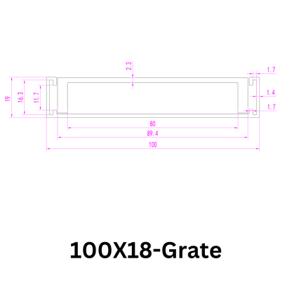 Aluminium Grate Drainer | Brushed Silver