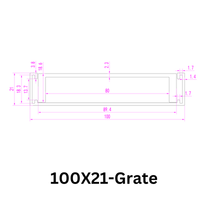 Aluminium Grate Drainer | Brushed Black