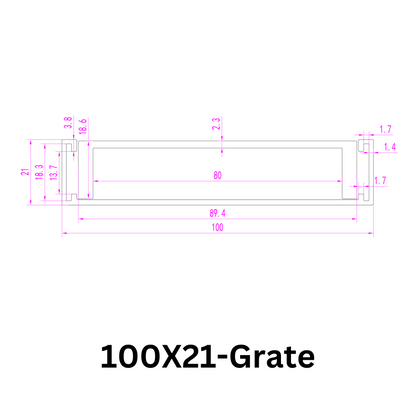 Aluminium Grate Drainer | Brushed Black