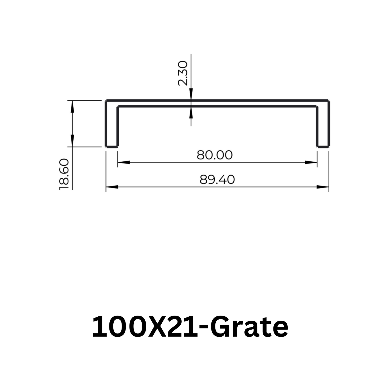 Aluminium Grate Drainer | Brushed Silver