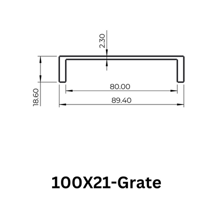 Aluminium Grate Drainer | Brushed Silver