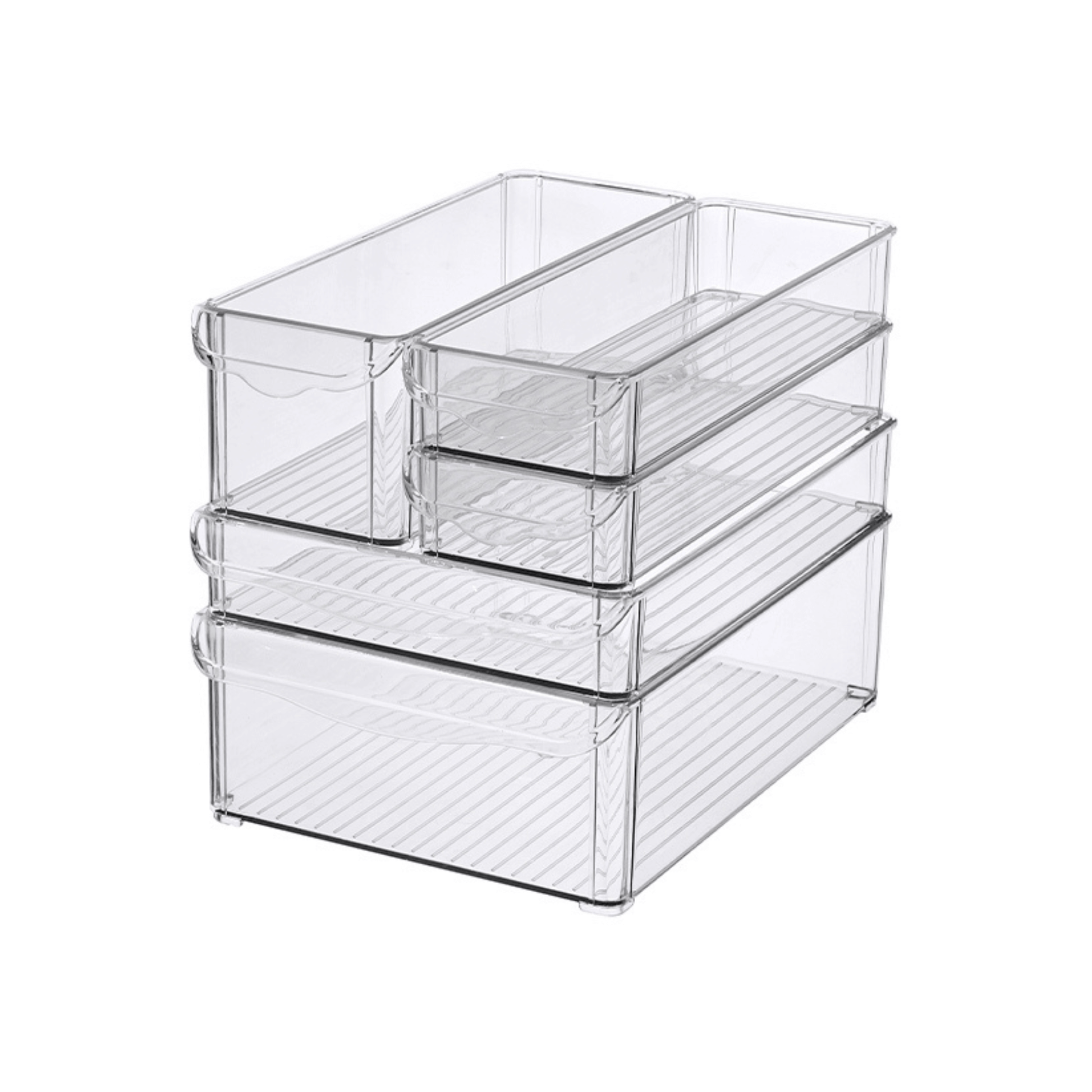 Fridge Clear Stackable Tub – Medium Size-2