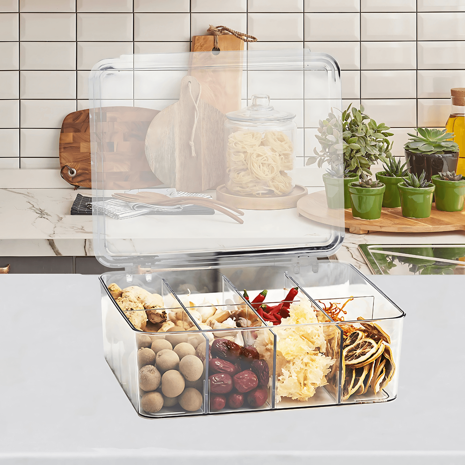 Multi-Use Storage Box with Dividers-4