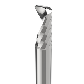 Single-Flute Plastic 0 Flute Spirals | 10mm D | 30mm L2 | 10mm S | 75mm L