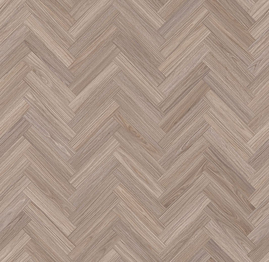 Caramello 10mm Herringbone Hybrid Plus flooring with elegant timber grain finish, durable waterproof hybrid flooring for stylish interiors