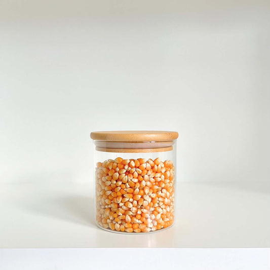700ml Glass Storage Jar with Bamboo Lid-0