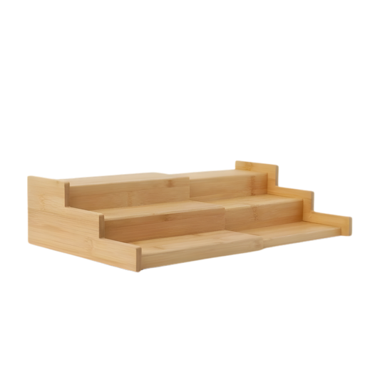 Expandable Bamboo Spice Rack – 3 Tier-0