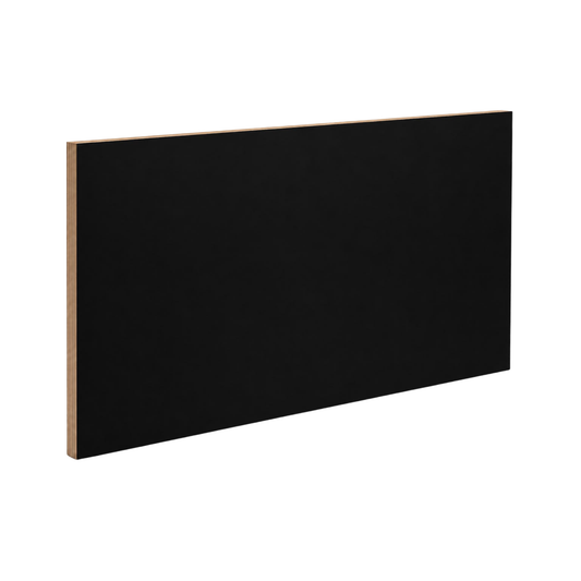 16mm black laminated plywood board with moisture resistant ply core, 2400mm x 1200mm, for joinery and cabinetry