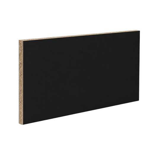 16mm black melamine HMR board 2400mm x 1200mm with moisture-resistant particleboard core