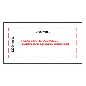 16mm | Black Melamine HMR | 2700mm x 1200mm