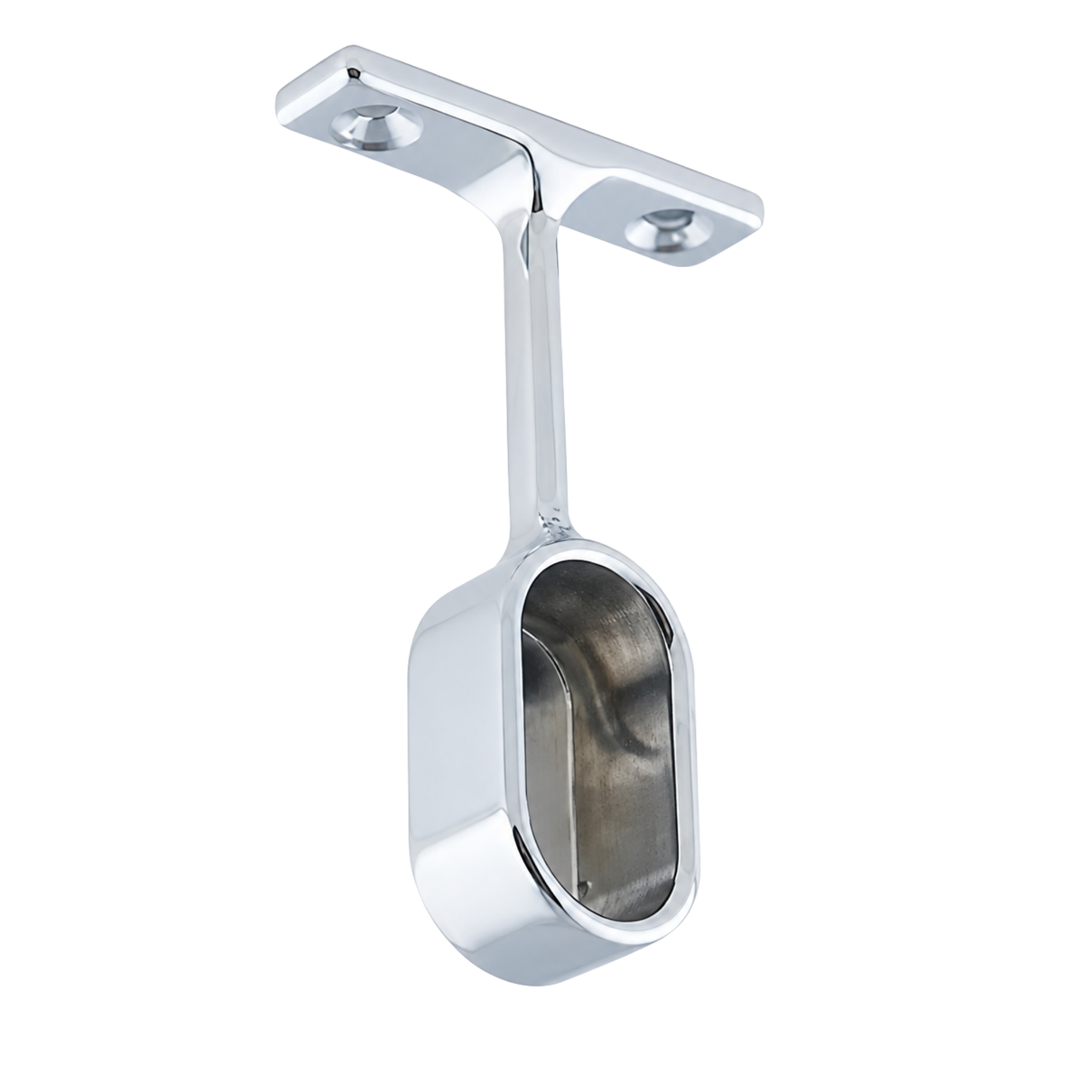 Oval Pillar End | 16mm | Chrome