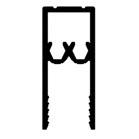 16mm Wardrobe Top and Bottom Rail | Chrome