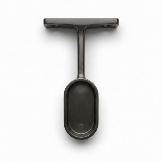 Gunmetal 16mm aluminium wardrobe end pillar profile for sliding door systems