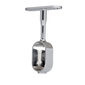Oval Pillar End | 16mm | Chrome