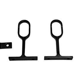 Oval Pillar Centre | 16mm | Matt Black